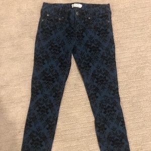 Free People Denim & Velvet Pants!